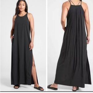Athleta Hayes Pleated Maxi Dress XL